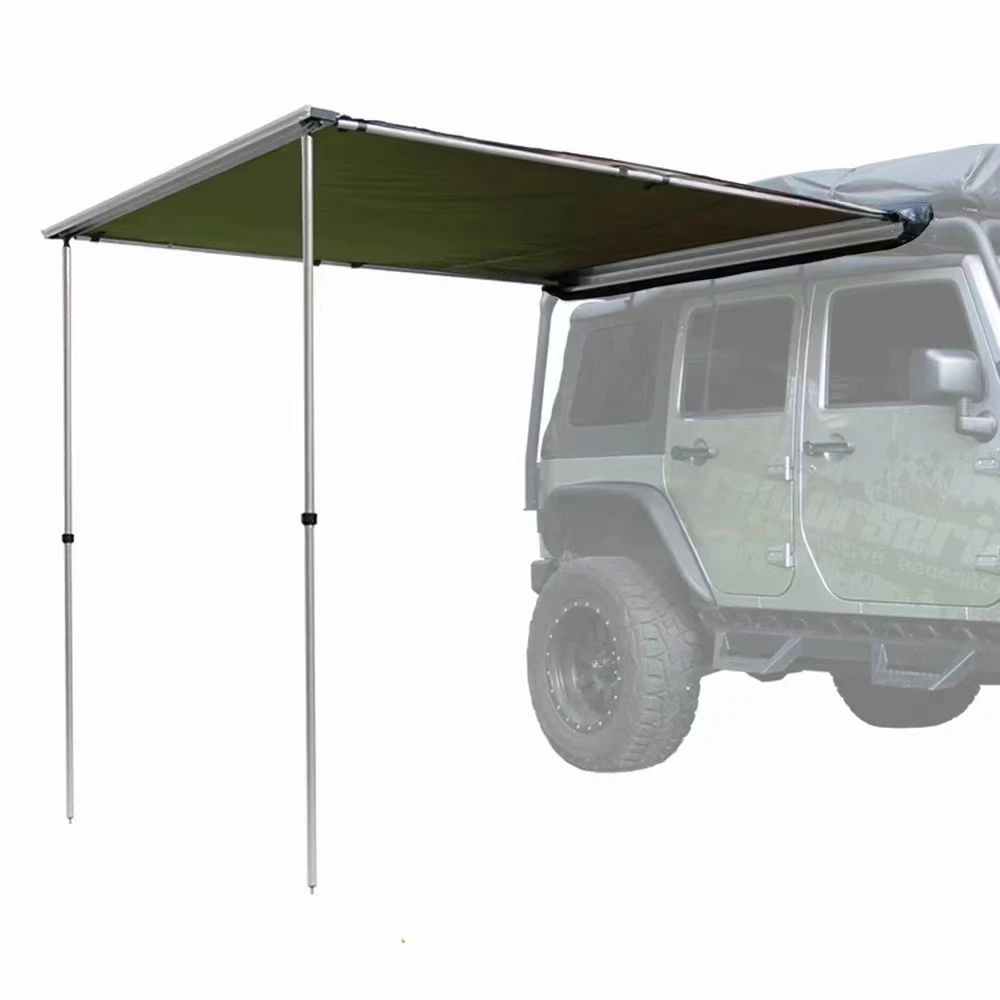 Foldable Car Side  Awning Tent + Adjustable Height Roll Up Folding Table for 4x4 Off-Road OFFCAMP Camping Outdoor