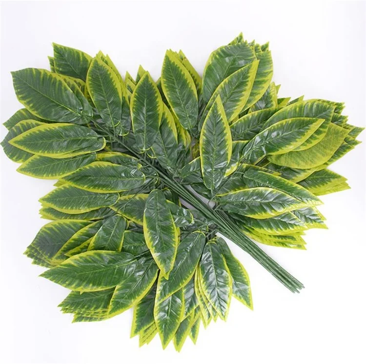 Manufacturer Wholesale Plastic Artificial Leaves Hanging Artificial Wall Plant plastic maple leaves