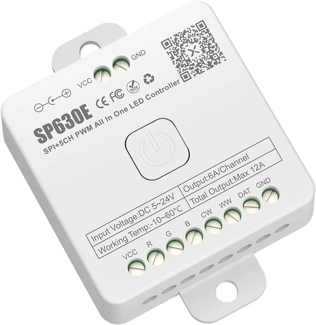 Светодиодный контроллер SP630E Bluetooh с поддержкой PWM монохромная Светодиодная лента CCT RGB RGBW RGBCCT или SPI TTL IC Chip WS2811