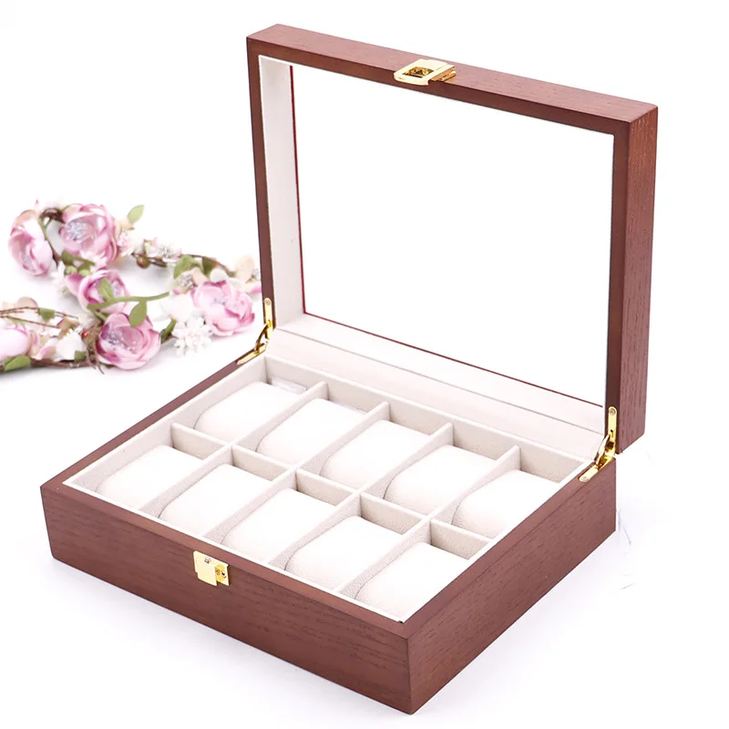 Factory Custom Wholesale  Watch Storage Box Display Watch Storage Box Luxury Wooden Watch Box
