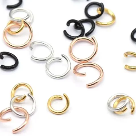 0.4mm-1.2 mm Stainless Steel Jump Rings Open Jump Ring Split Rings Connectors For DIY Jewelry Finding Making Accessories