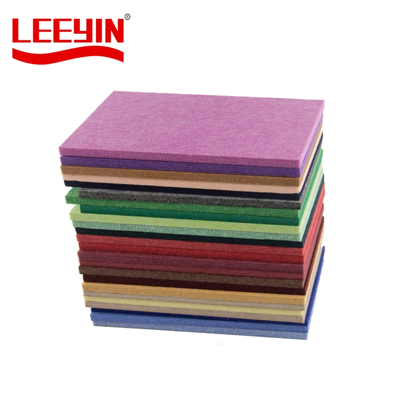 Customized Color 100% Polyester Fiber Sound Acoustic Board for Hotel Meeting Room Cinema PET Sound Absorbing Panel