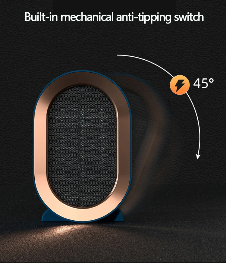 Electric Heater Household 220V Foot Warmer 1200W Portable Fan Heater for Bedroom/Office Space Heater