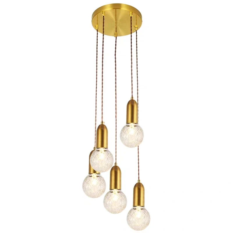 Modern luxury suspended living room led ceiling lamp chandelier lighting K9 crystal pendant lights