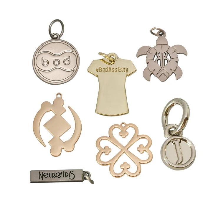  New design pendant logo custom made metal tags for