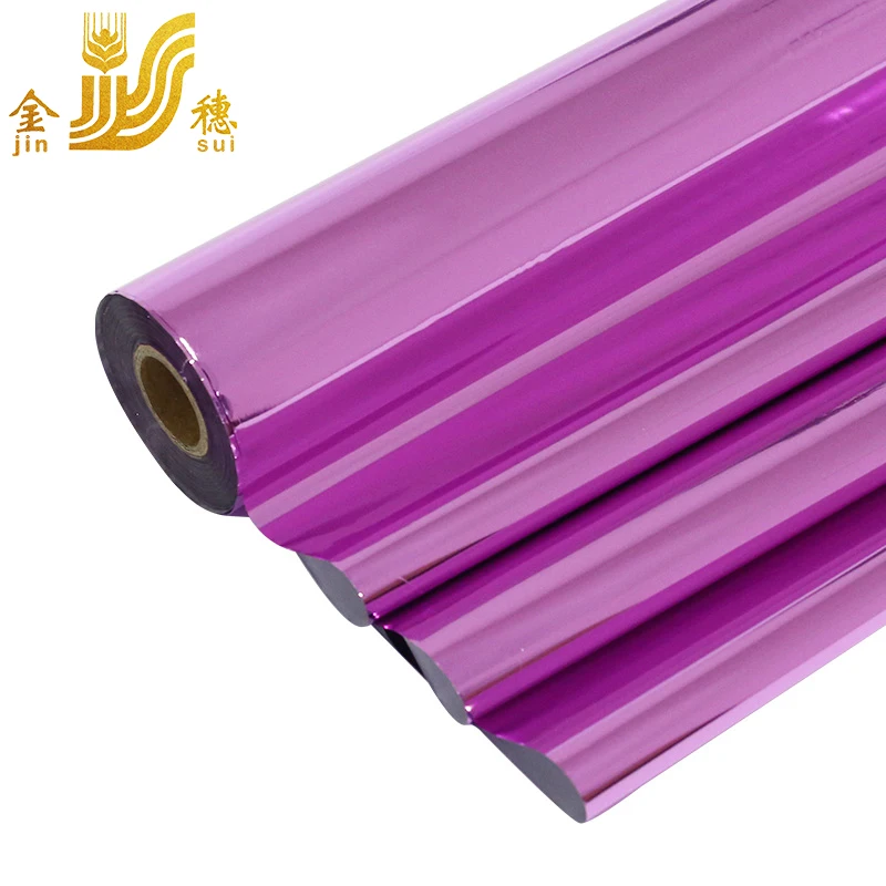 JINSUI hot sale stamping foil not fade for fabric or garment 0.64m x 120m