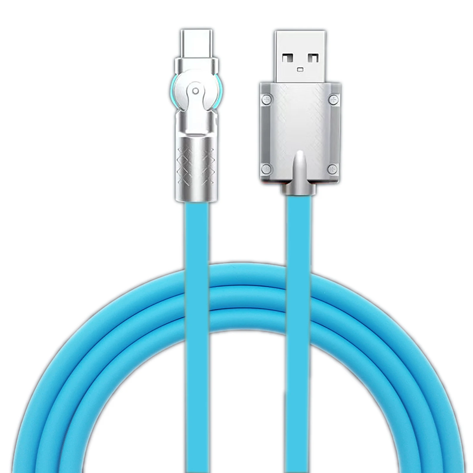 Popular Super 180 Degree Rotating 120W PD Fast Charging Multifunctional USB Cable Type C 5A USB Charger Data Cable For Iphone