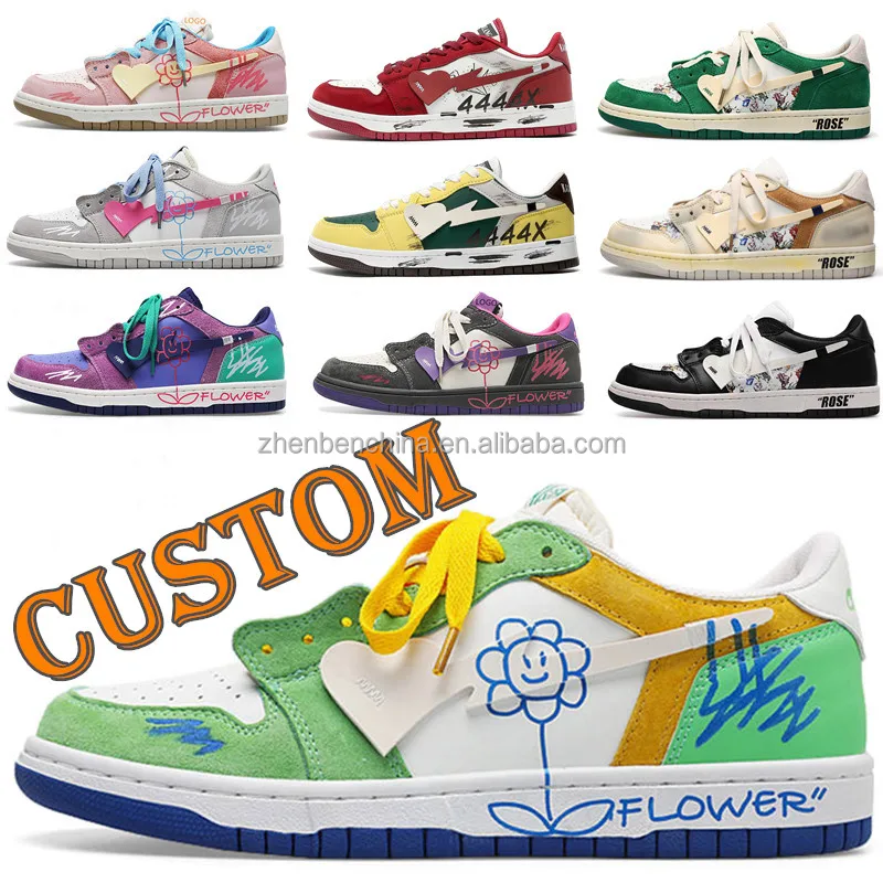 Мужские повседневные спортивные кроссовки с 3D-принтом