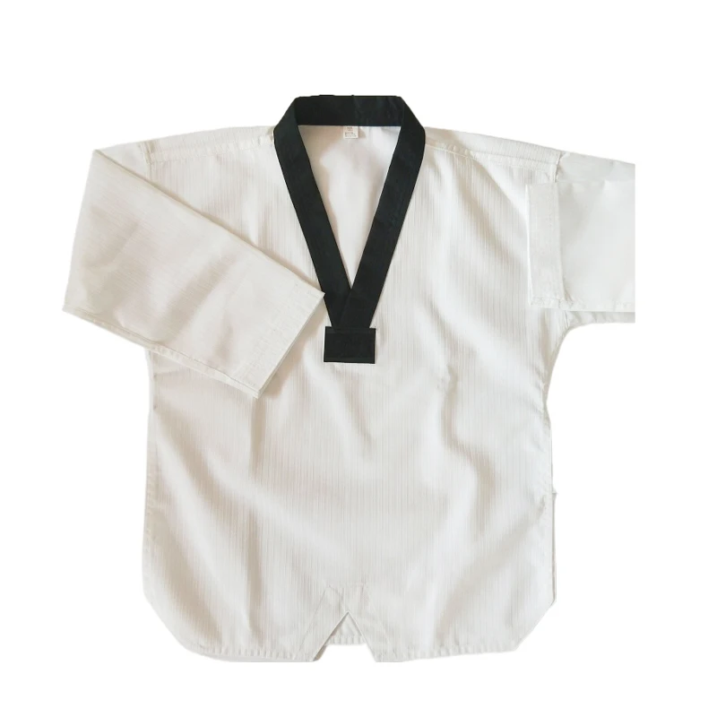 Adult Black White Martial Arts Clothes Custom Logo Wtf Itf Professional Uniforme De Taekwondo For Kids Adult