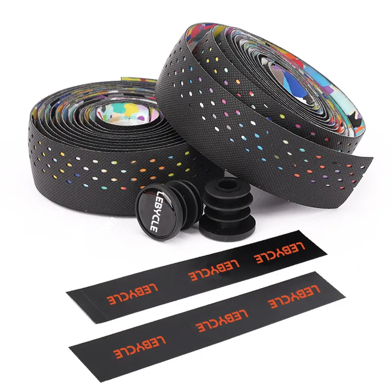 Lebycle Cycle Road MTB Reflective EVA Tape Adhesive Non-slip Colorful Bike Tape Handlebar Bicycle Grips Strap