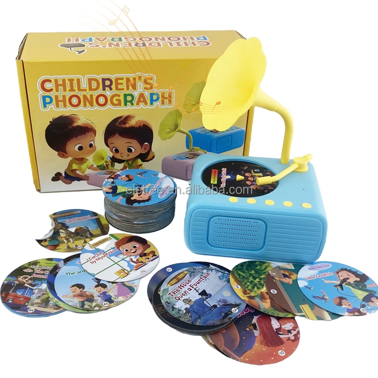 Kids Educational Story Music Player Toy Machine Learning English Language Talking Flash Cards Reader For Children