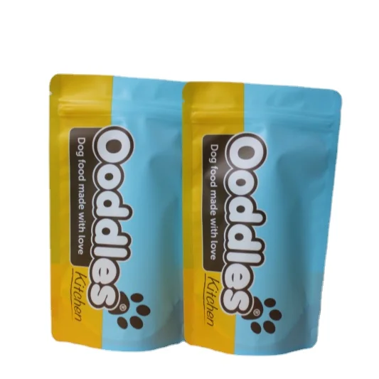 Package manufacture costume design freeze dried dog treats plastic package