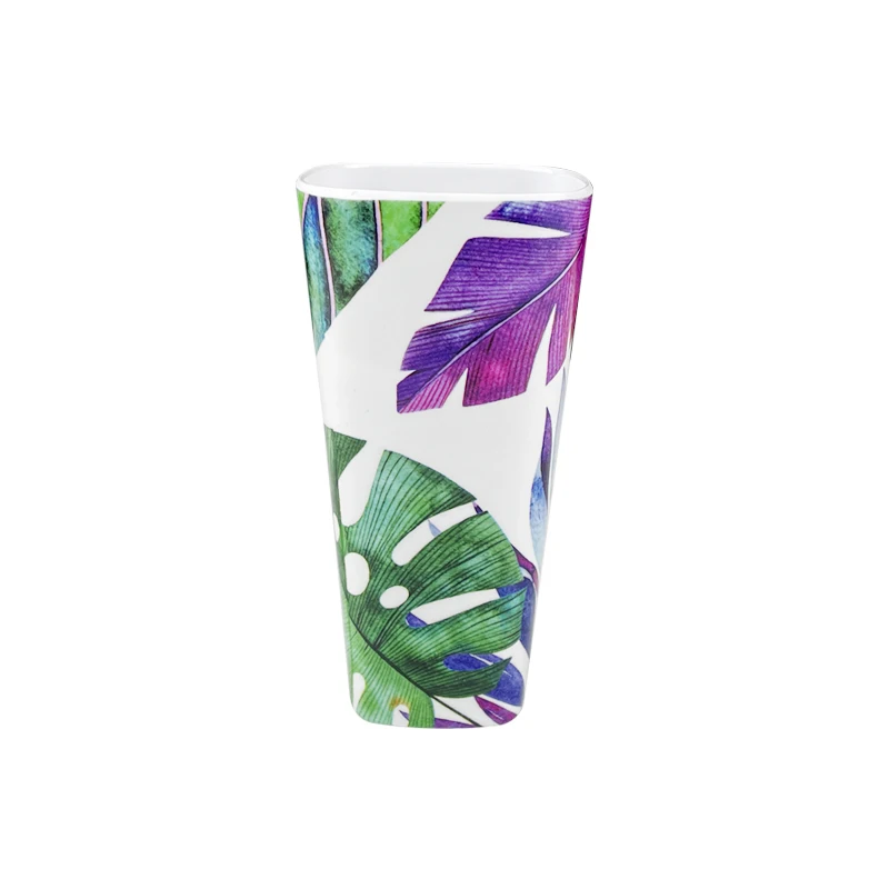 Factory direct sales square tableware tumbler square melamine mugs plastic coffee cup