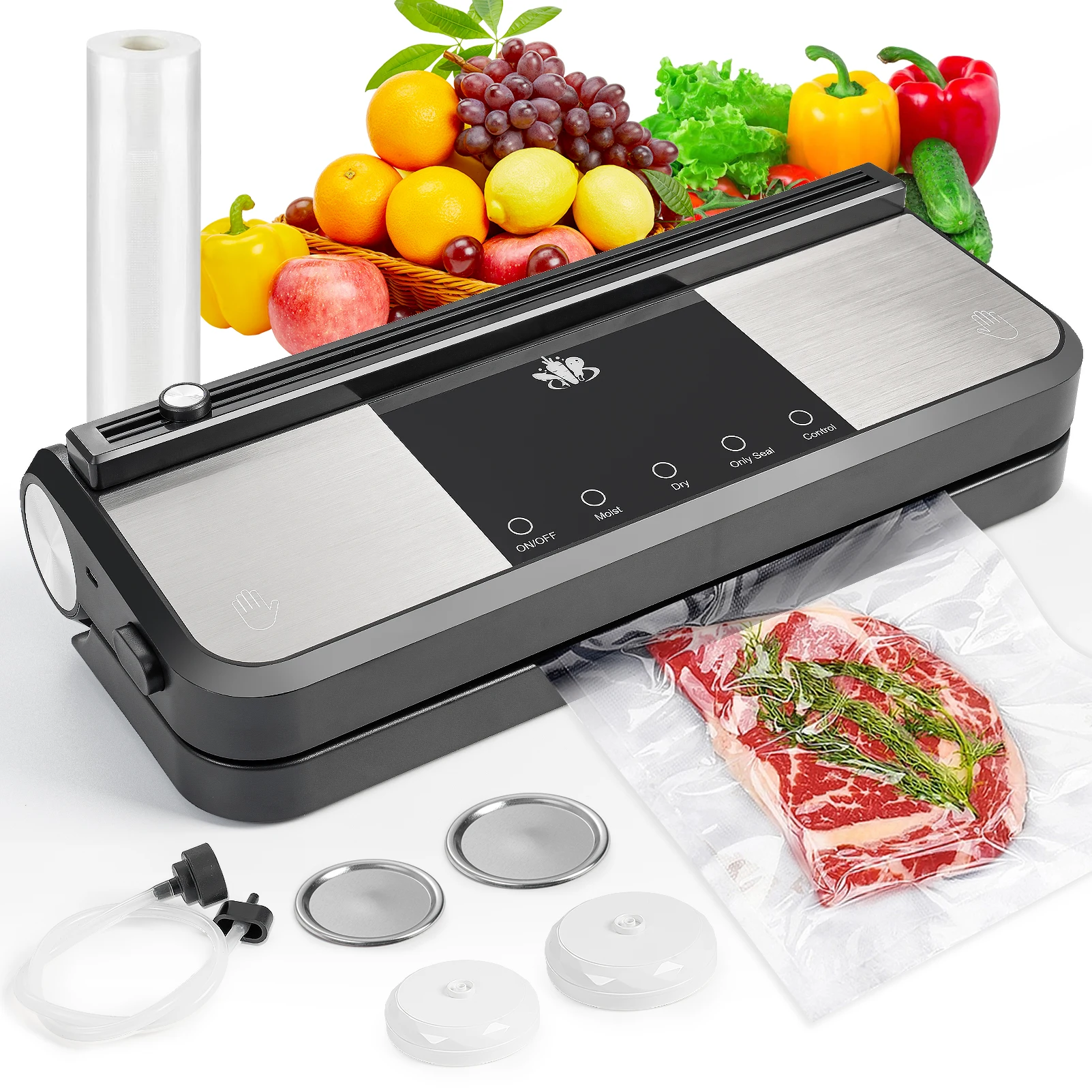 Wireless Vacuum Sealer Machine for Foof Fresh with Bags and 3 Different Modes