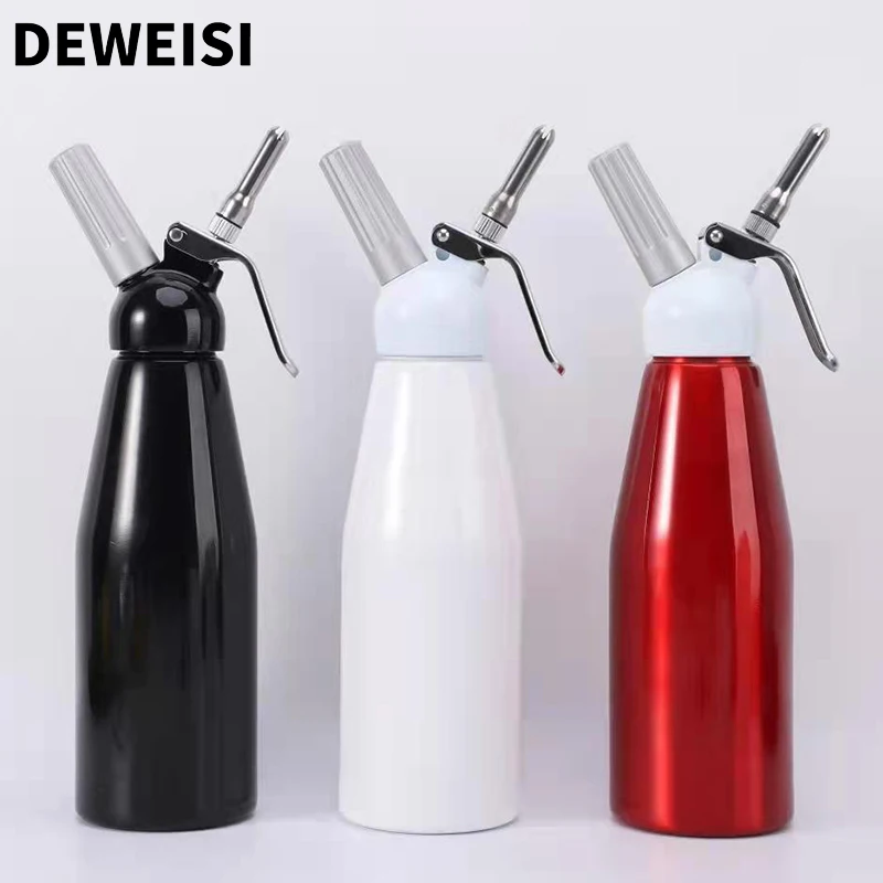 DEWEISI professional whipper cream dispenser aluminum cream whipper with charger holder