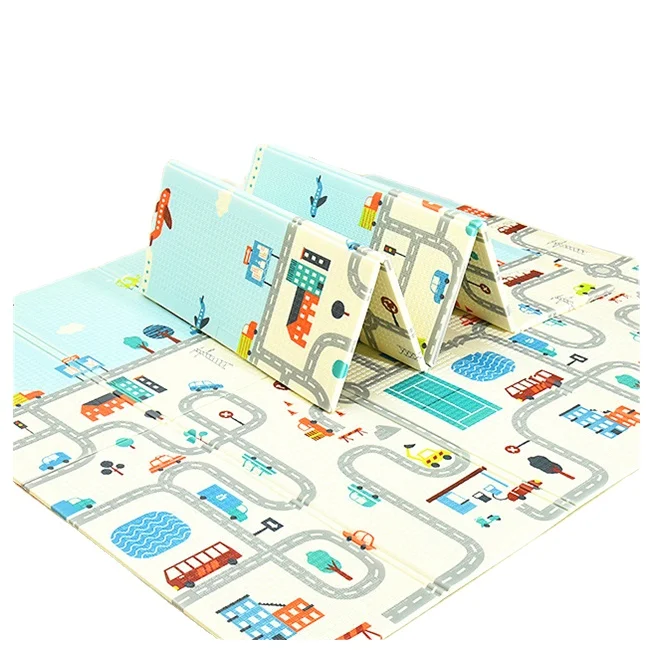 Wholesale En71 Newborn Infant Sleep Toys Foldable Soft Cotton Kid Floor Activity Gym Musical Piano Keyboard Baby Crawl Play Mat