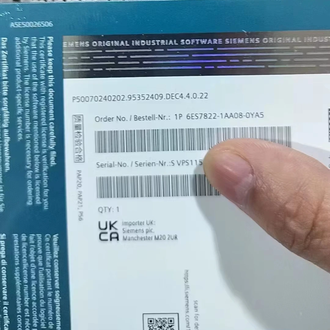 6AV2101-0AA06-0AA5 SIMATIC WinCC Professional V18  4096 process variable DVD; USB key