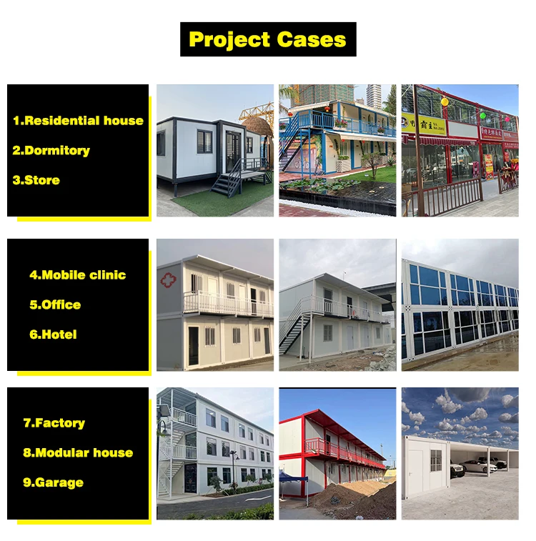 Two story Container Homes Modern House Prefab Custom Container Homes Shipping Container Prefab Assemble Home Wall