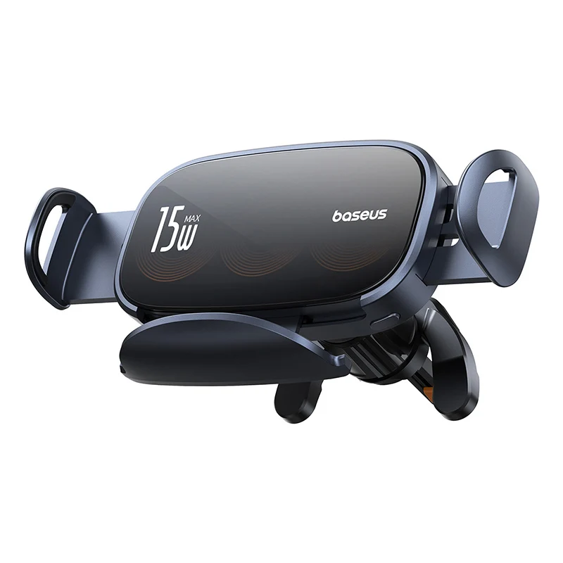 Baseus Car Tablet Holder Fold 15W Car Wireless Charger Three Coils Phone Holder for Samsung Galaxy Z Fold for Huawei Mate Honor