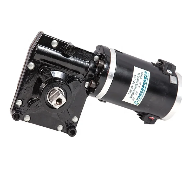 High Torque 12v 24v Brushed DC Worm Gear Motor For Winch