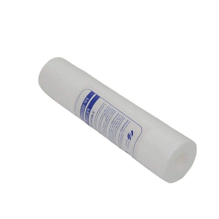 10 20 Inch PP Filter Cartridge 0.1 0.2 0.5 1 5 Micron purified water Melt Blown Cotton Sediment FILTER