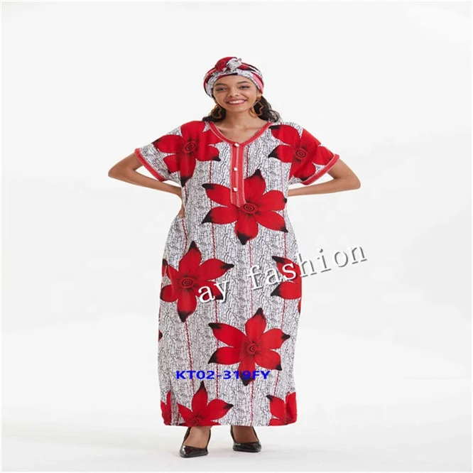 Ay Fashion African Traditional Dresses Cotton Kaftan Designs