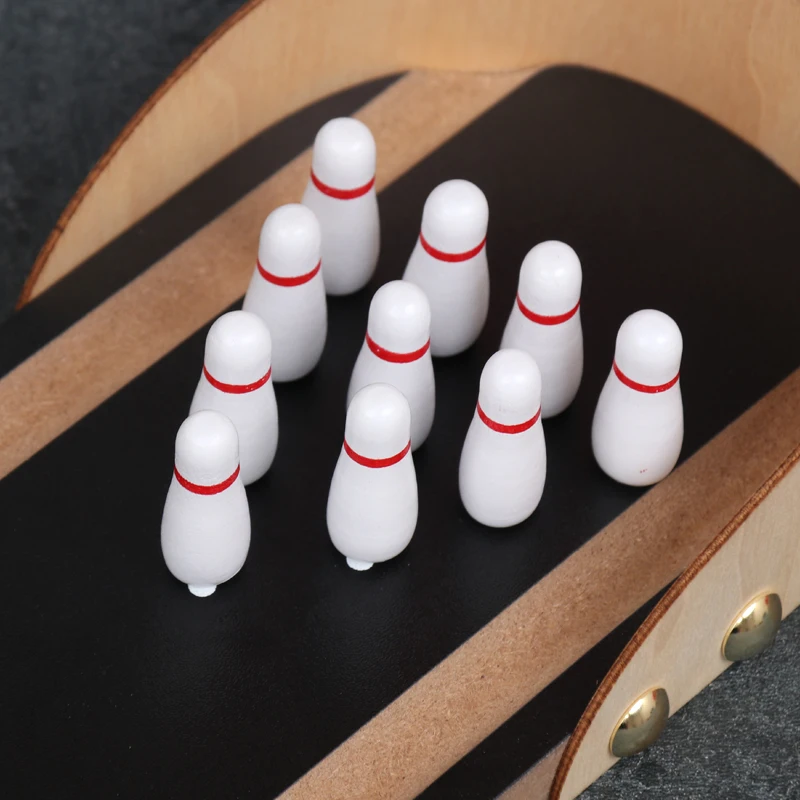 Custom Toy Maker Hand-eye Coordination Mini Bowling Board Game Montessori Educational Wooden for Kids 2 to 4 Years Xjydz-091