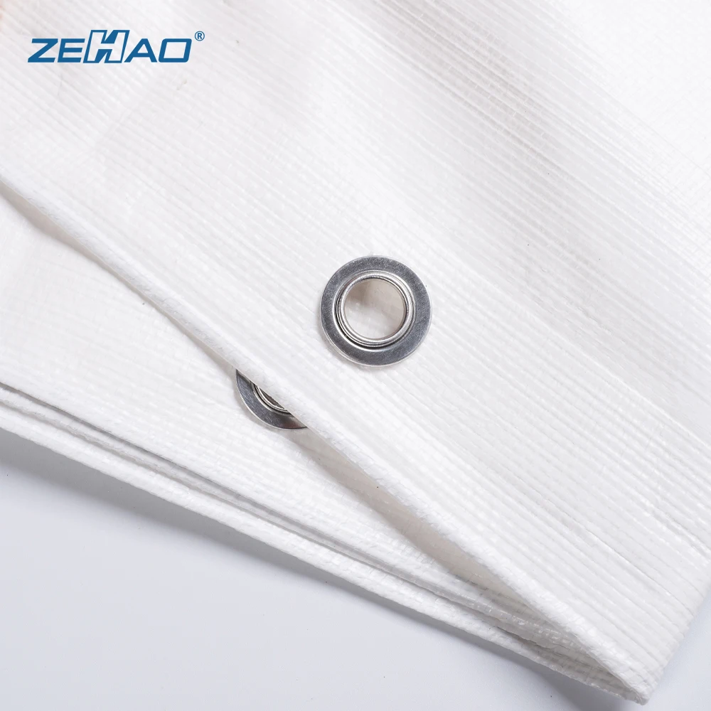 White PE Tarpaulins Manufacturer Truck Heavy Duty Poly Tarp Covers Waterproof Blue Camping Sun Shade Roll Tarpaulin