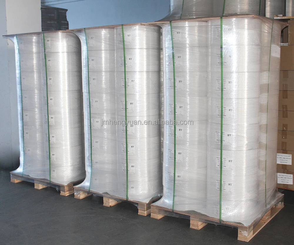 Self-adhesive Paper Sticker Polypropylene PP Film Jumbo Roll Label Transparent PP Label