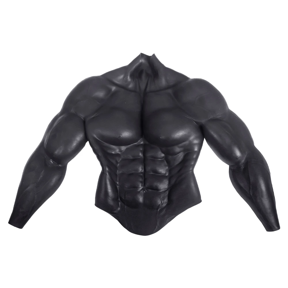 Macho Silicone Muscle Suit With Arm Realistic Abdominal Muscle Fake Chest for Cosplay Costume Anime Masquerade