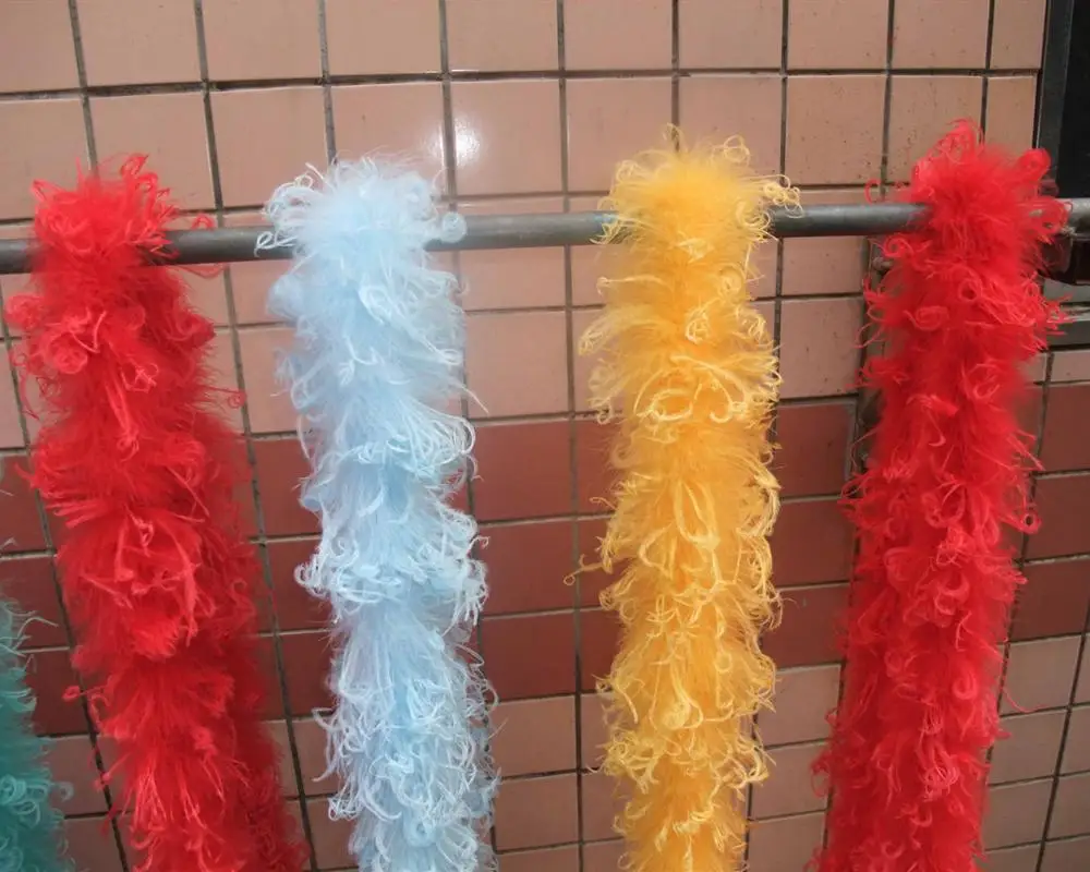 dress decoration marabou and curly ostrich feather boa