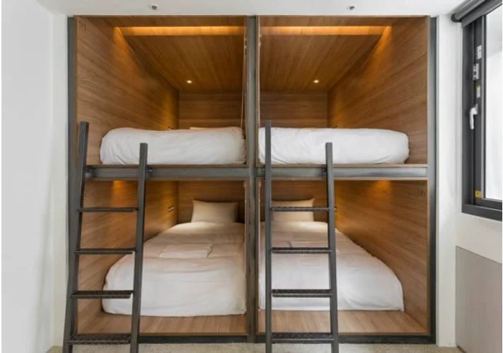 JZD factory direct hotel capsule  bed hostel sleeping pod single size Bunk Bed Capsule Hotel Double Bed
