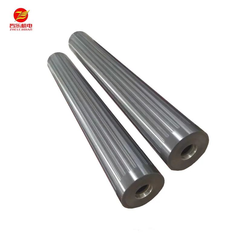 Embossing Aluminum Guide Roller Extrusion Shaft For Coating Machine Factory Supplier