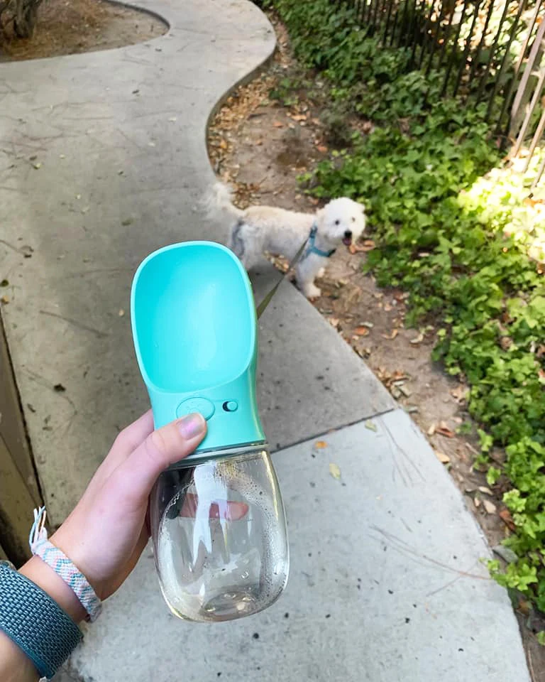  Online Customization Portable Plastic Pet Travel Outdoor Drink Feeding Dog Water