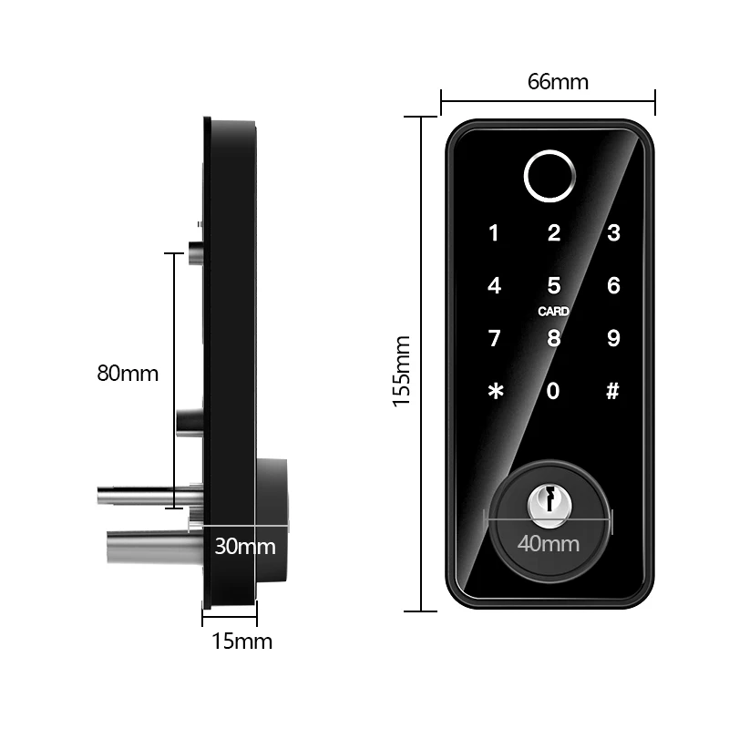 Electronic Lock Smart Innovative Aluminum Alloy,Fingerprint,Code,Key,Wi-fi,Digitaldoor Lock