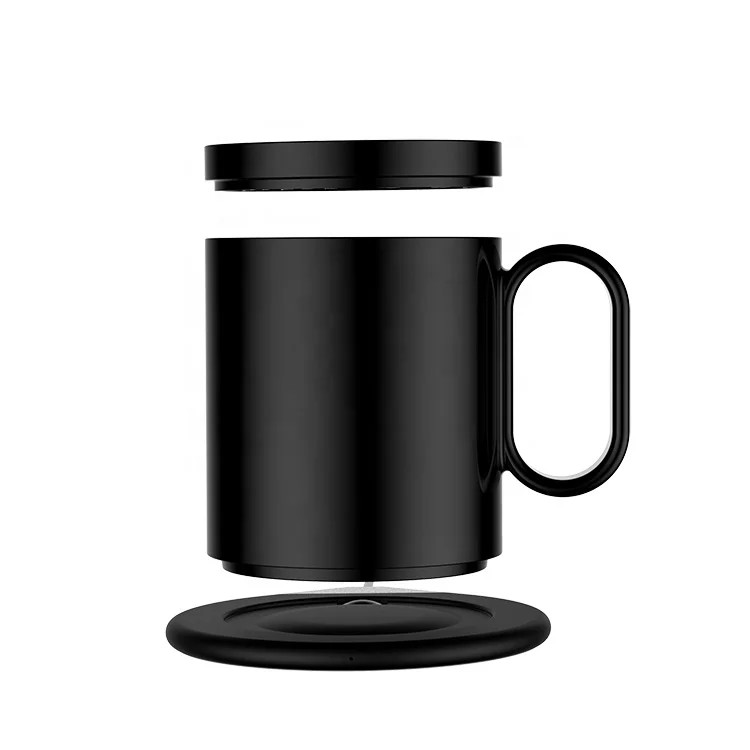 Christmas Gifts 2 In 1 350ml Smart Heated Coffee Cup Thermostat Decorating Firing Warmer Mugs With Wireless Charger