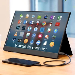 Computer Portable Lcd Monitor 13.3 inch Portable Monitor PC Monitor Gaming USB HD Type-C for Laptop PS4 X-box