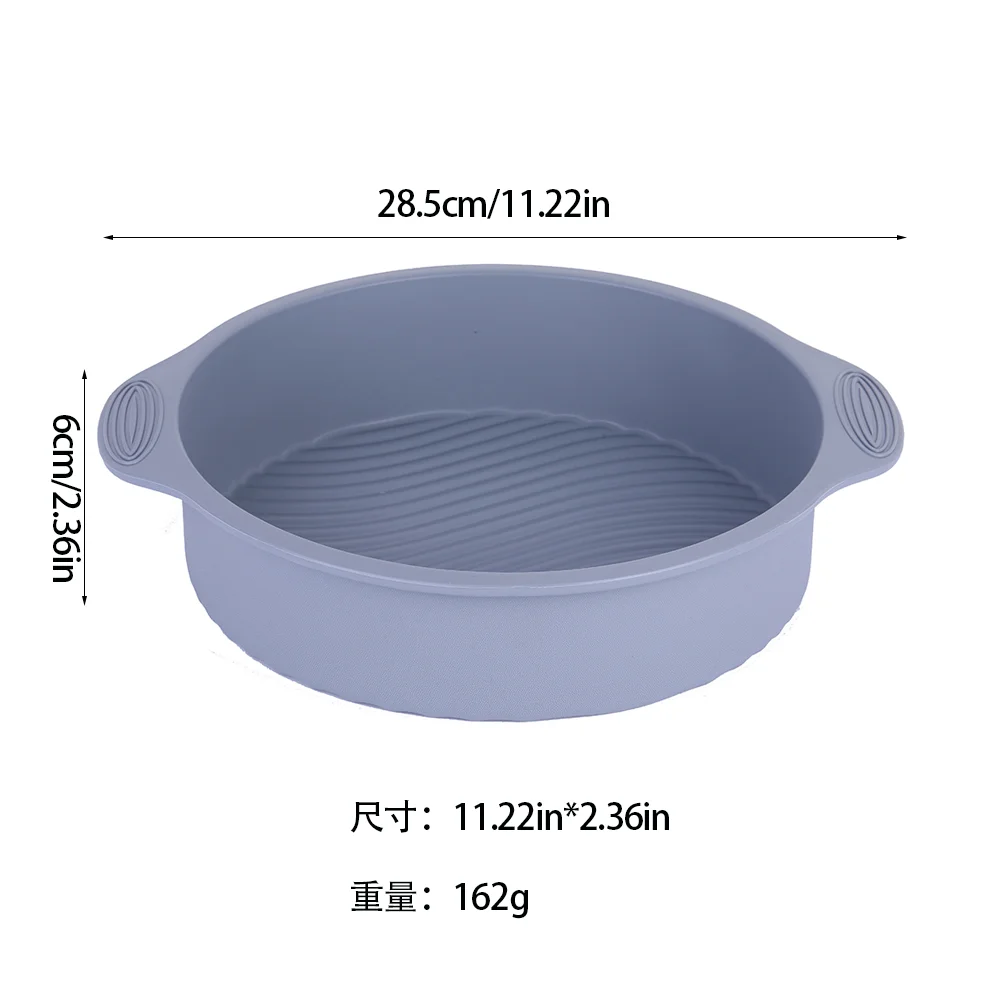 Silicone Mould for 11in Cake Pan Round Cylinder Rainbow Cake Pans Vegetable Pancakes Pizza,Donuts,Cornbread,Brownies