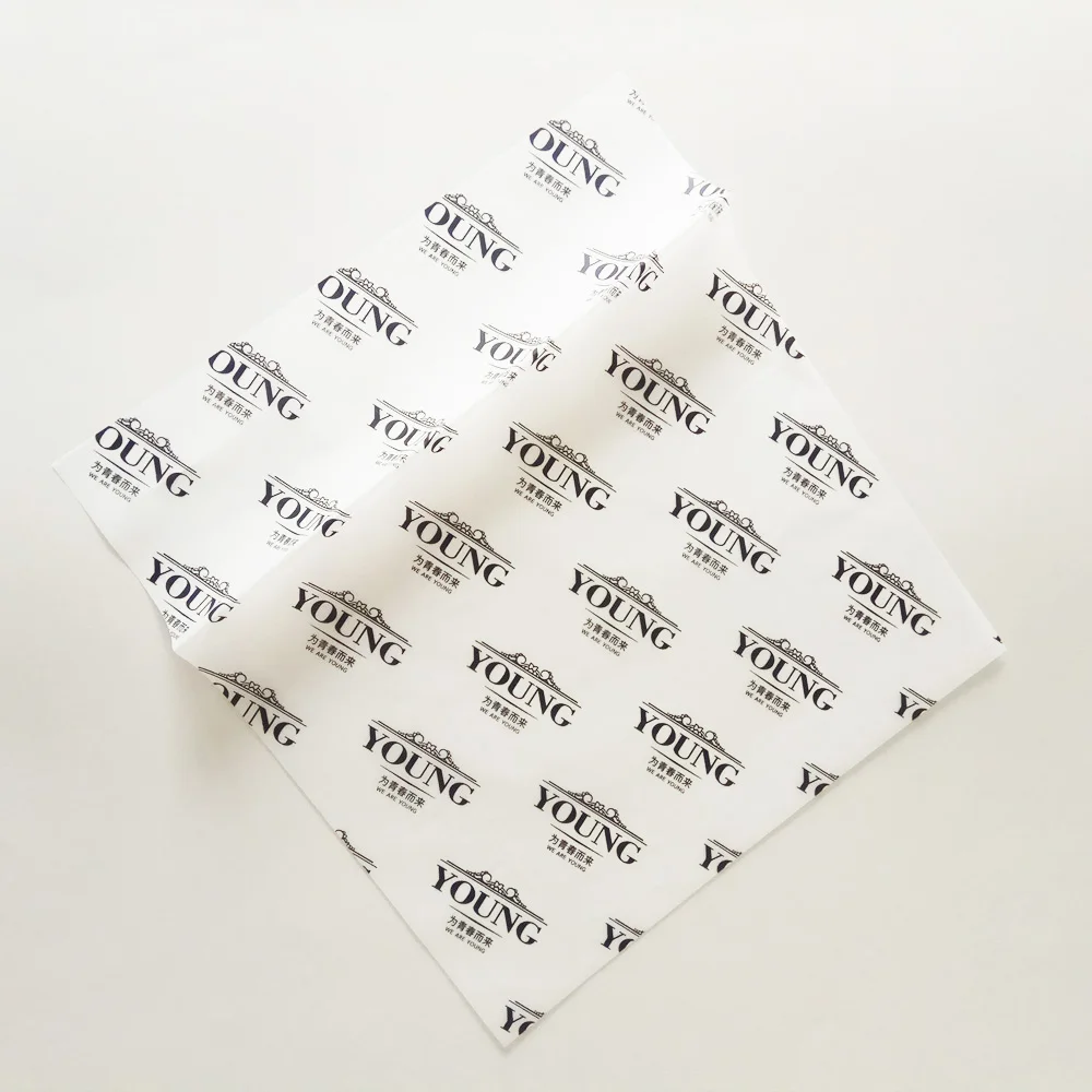 Custom Grease Proof Hamburger Wrapping Printed Wax Paper  005