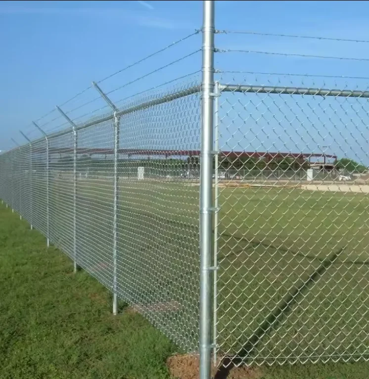 Customized Size Chain Link School Fence Public Soccer Galvanized Garden Poultry Netting/Fencing Industry 6x6 Chain Link Fence