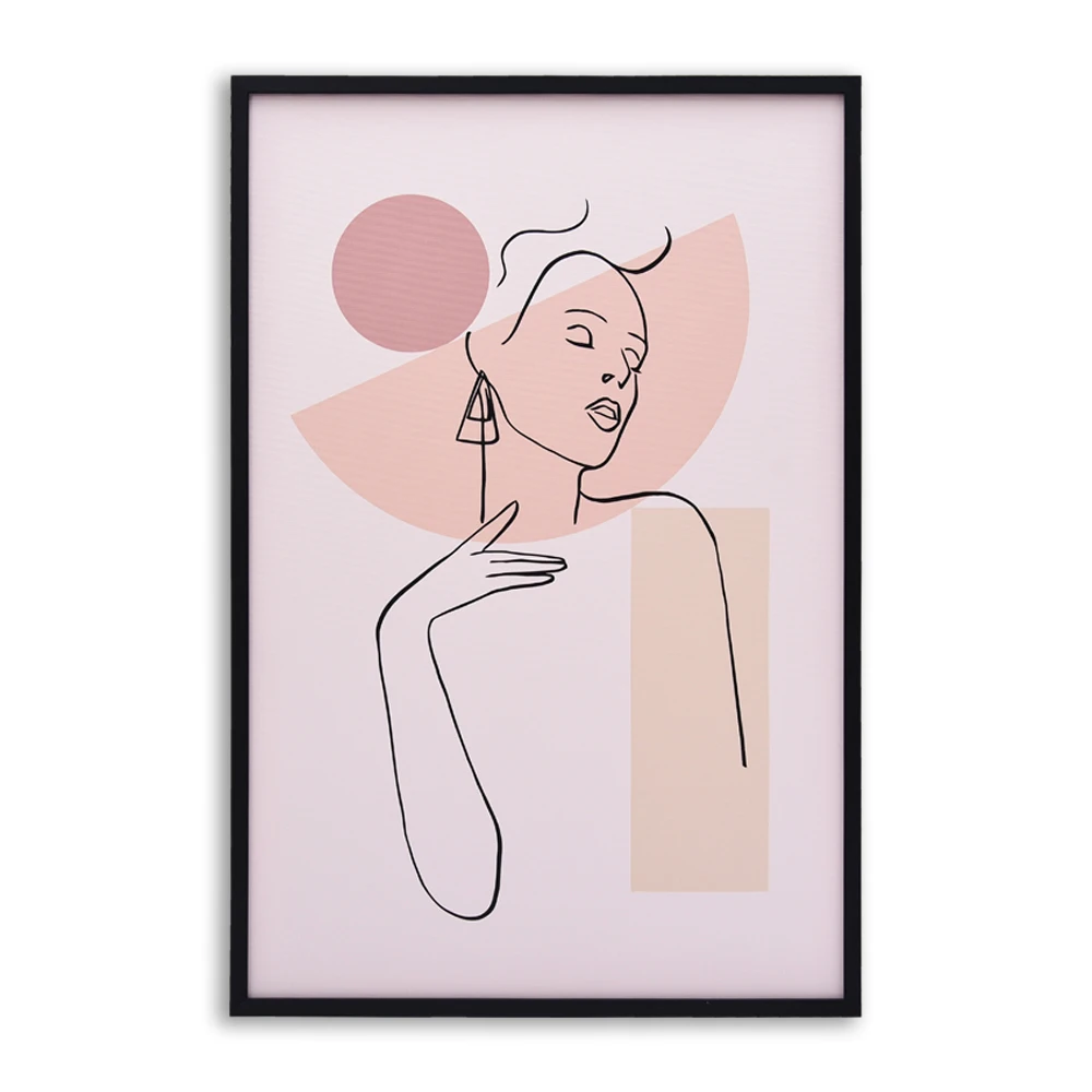 Minimalist Family Portrait Canvas Poster Abstract Wall Art Baby Line Drawing Art Decoration Design Wholesale