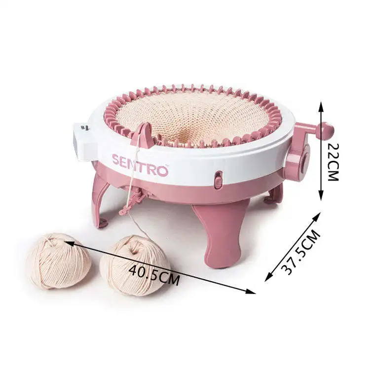 2024 New Sentro Diy Hat Knitting Machine Double Weaving Magic Loop Looms Cylinder Wool Circular Knitting Machine With 32 Needles