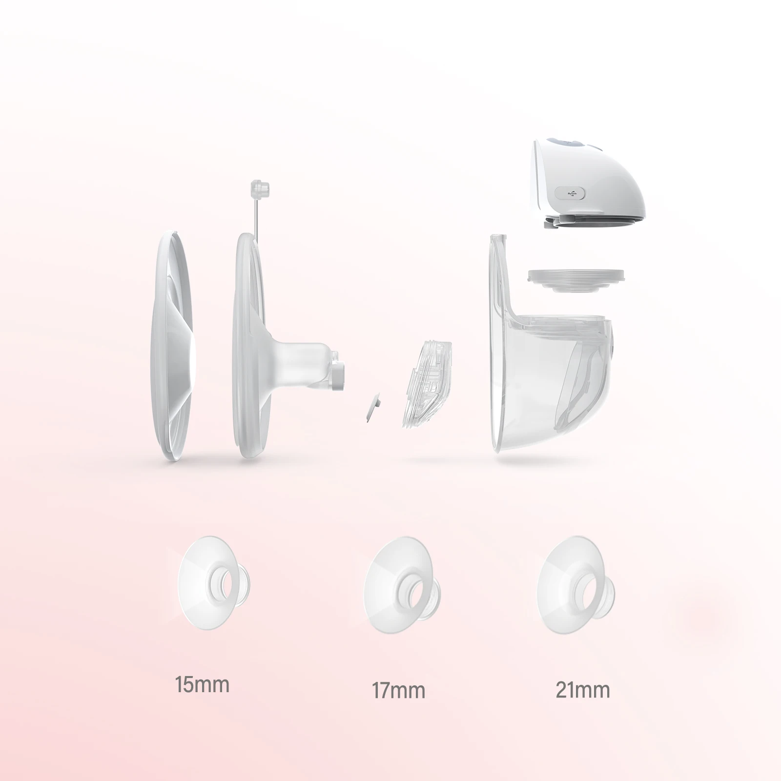 wholesale App control Hand Free Breastfeeding Pump Double-Sealed Flange 3 Modes 9 Levels electric Wearable Breast Pump