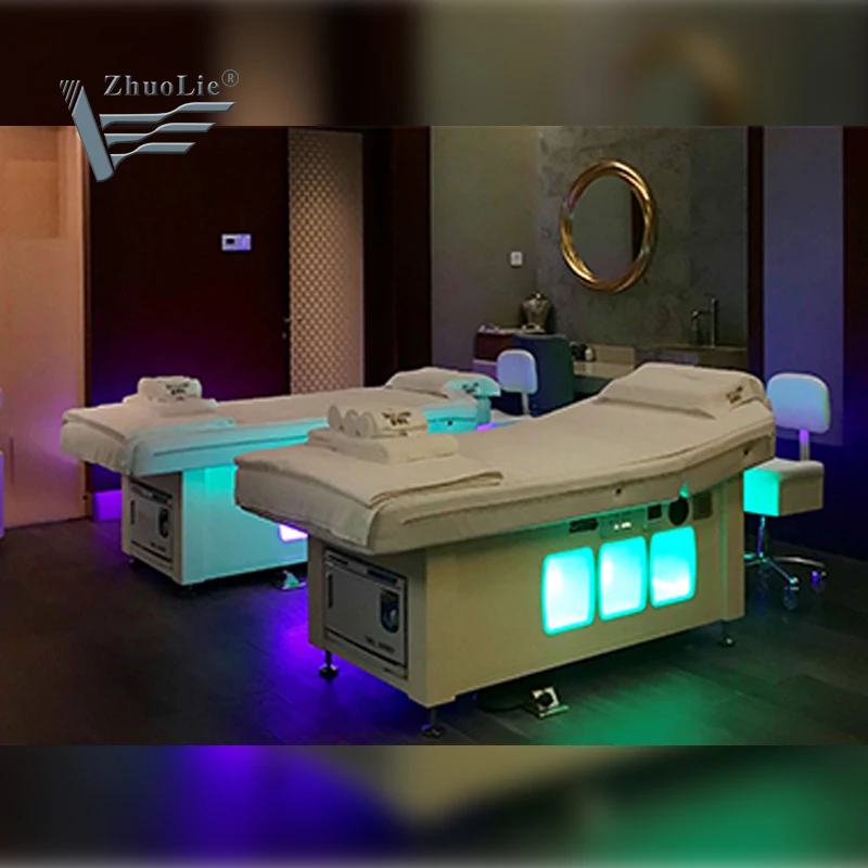 high level Thermal heat treatment musical electric Massage spa Bed with music vibration