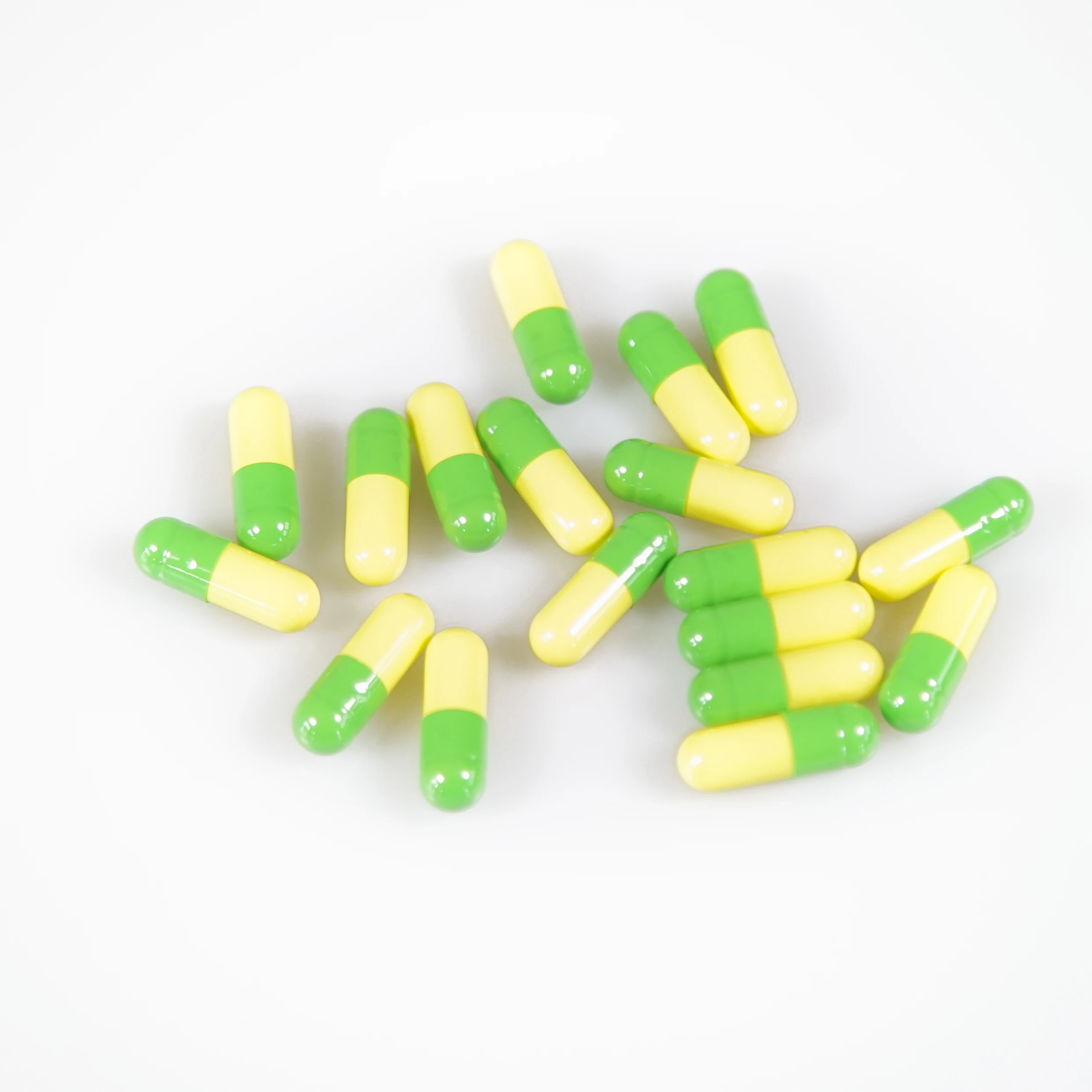 Light Yellow Pale Yellow Buff Gel Capsule Separated Yellow Cream Empty Gelatin Capsules Size 000 00 0 1 2 3 4 5