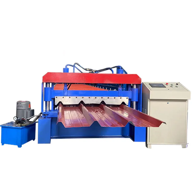 Trapezoidal Veneer Tile Pressing Machinery Equipment Roof Board Tile Forming Machine
