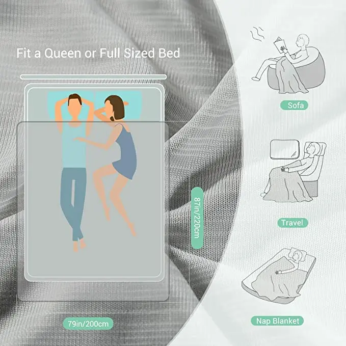 Lightweight Breathable Summer Blankets for All Season Cooling Blanket