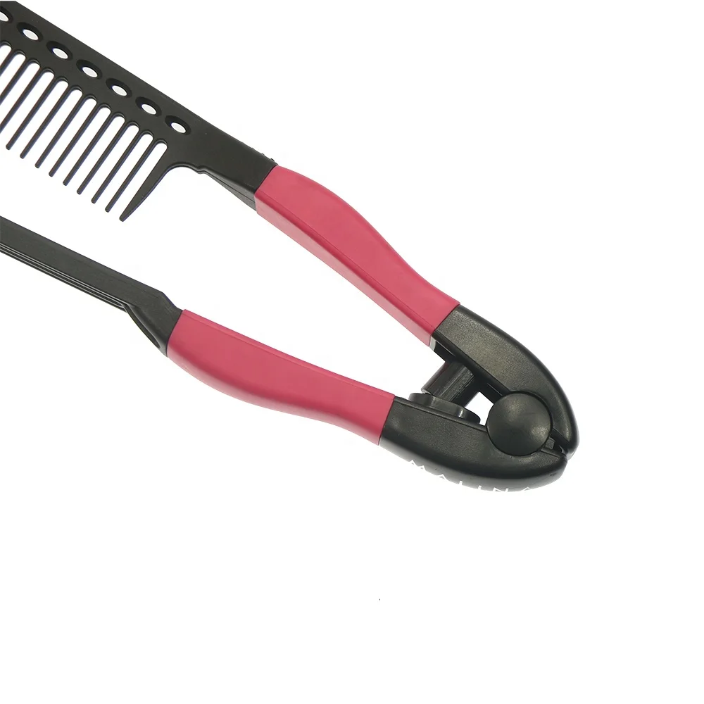Professional Salon Tool Heat Resistance Hair Straightening Easy Iron Comb