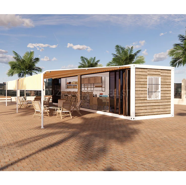 Высококачественный передвижной 20-футовый сборный водонепроницаемый контейнер для розничного магазина, бара, кафе, ресторана для Европы