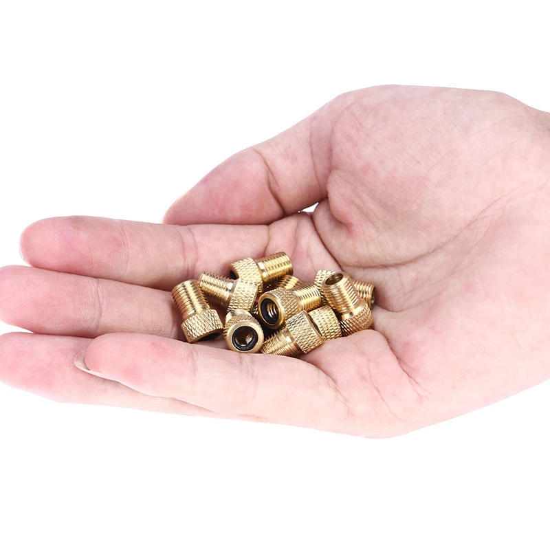 10 PCS Bicycle Valve Adapter Cap Bicycle Pieces Mtb Accessories Ventilation Presta Tire Valve Bike Nozzle Inflator Nipple Caps